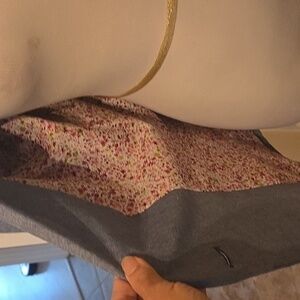 NWOT CHORD Light Blue Cotyon Jacket With Flower Lining Sz M/L